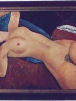 Modigliani - nudo sdraiato - dim.:60x90