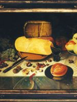 Van Dyck Floris Claesz - tavola con formaggi e frutta - dim.:60x90