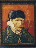 Van Gogh - autoritratto con orecchio bendato - dim.:50x60