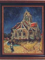 Van Gogh - chiesa di Auvers - dim.:50x60