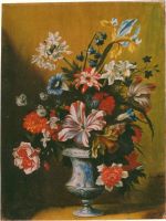 Nuzzi - vaso con fiori - dim.:60x80