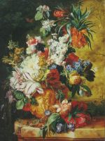 Van Huysum - bouquet di fiori - dim.:60x80
