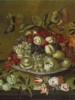 Van Der Ast Balthasar - quadro con frutti, fiori - dim.:60x80
