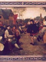 Bruegel Pieter - Il vecchio ballo di contadini - dim.:60x80