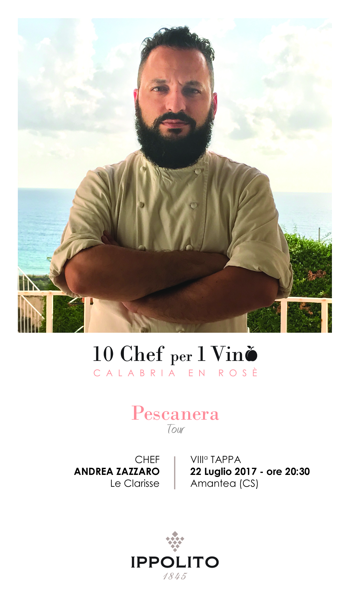 (Italiano) 10 chef per un vino, calabria en rose, pescanera tour alle clarisse di Amantea